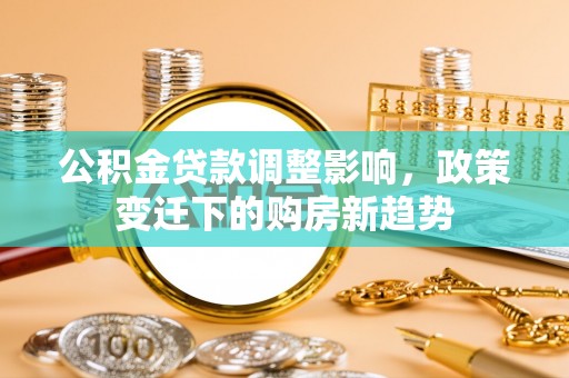 湖里公积金贷款调整影响，政策变迁下的购房新趋势