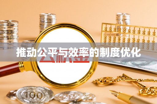 湖里推动公平与效率的制度优化